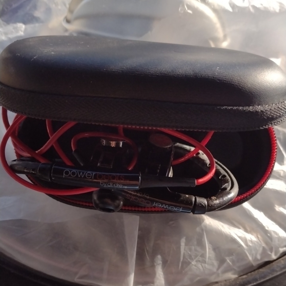 Powerbeats by Dr. Dre High Performance Black and Red Earphones